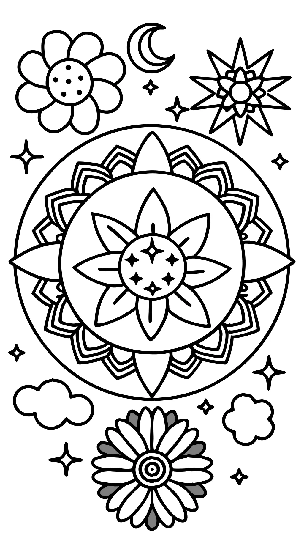 coloring pages for adults simple